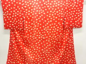 アンティーク　錦紗花模様長襦袢